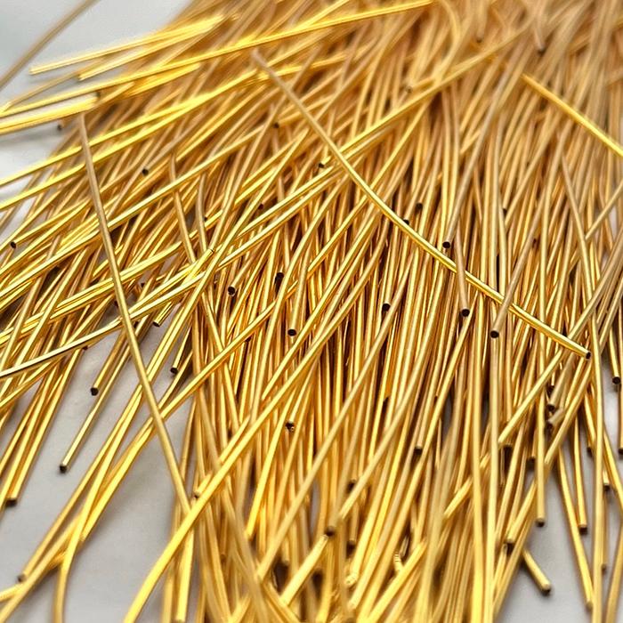 フレンチワイヤー（Smooth Purl）／イエローゴールド／ソフト／0.5mm×3g ／FWST25-3YG051枚目の画像