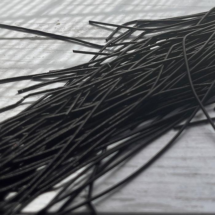 フレンチワイヤー(Smooth Purl)/マットブラック/ソフト/1.0mm×4g /FWST2-4MaBK1枚目の画像
