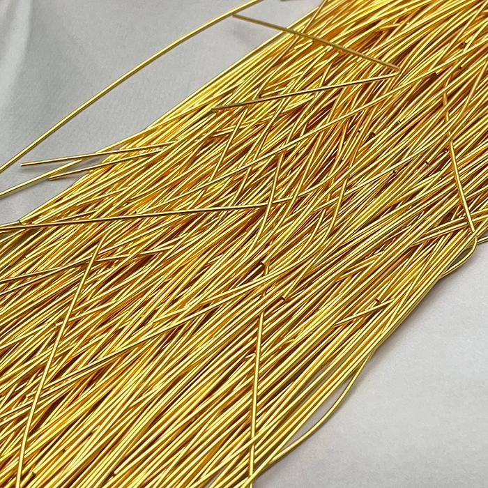 フレンチワイヤー(Smooth Purl)/イエローゴールド/ソフト/0.5mm×100cm /FWST25-YG051枚目の画像